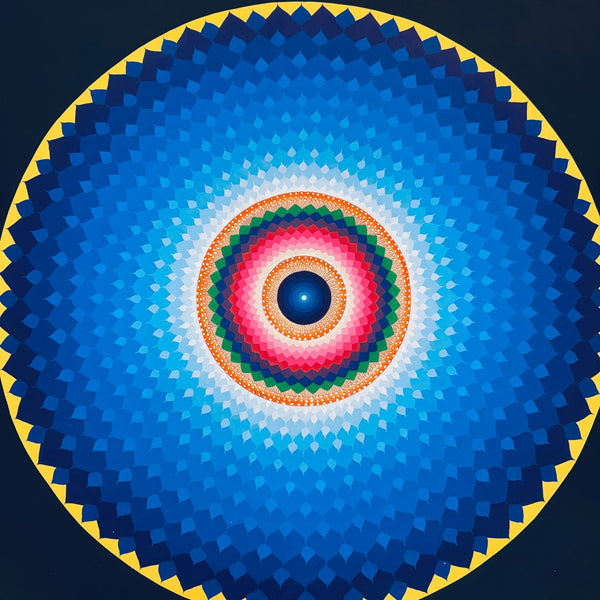 Lotus Mandala Large Thangka Painting - Art Of Tibet