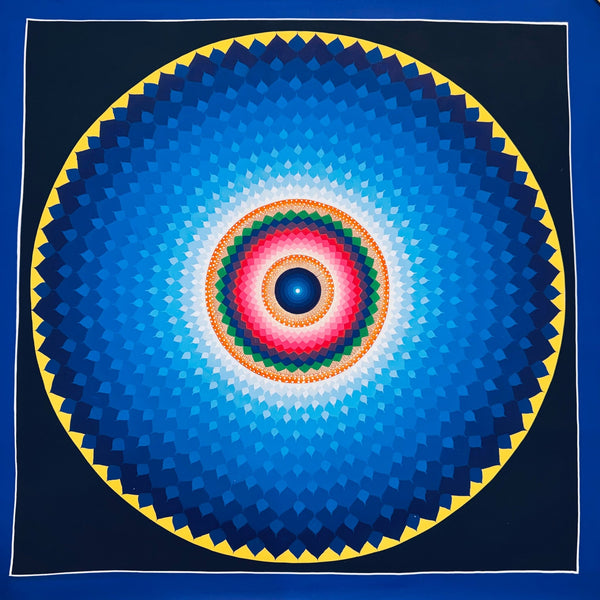 Lotus Mandala Large Thangka Painting - Art Of Tibet