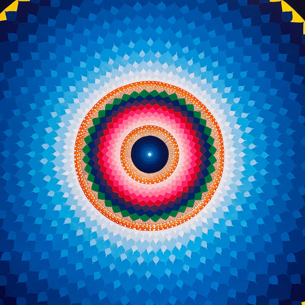 Lotus Mandala Large Thangka Painting - Art Of Tibet