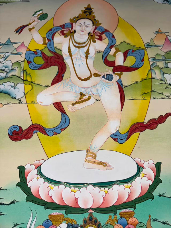Machig Labdron Tibetan Thangka Painting - Art Of Tibet