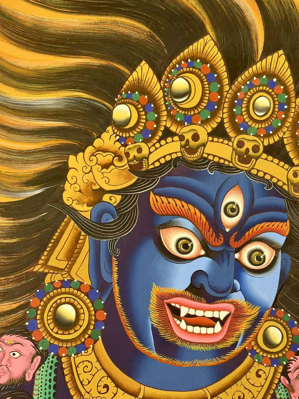 Mahakala Large Thangka - Art Of Tibet
