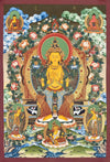 Maitreya Buddha Thangka - Art Of Tibet