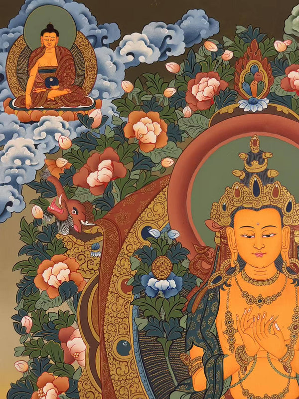 Maitreya Buddha Thangka - Art Of Tibet