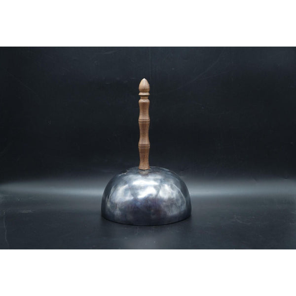 Manakamana Handle Black Etching Singing Bowl - Art Of Tibet