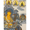 Manjushri & Jambhala Tibetan Thangka - Art Of Tibet