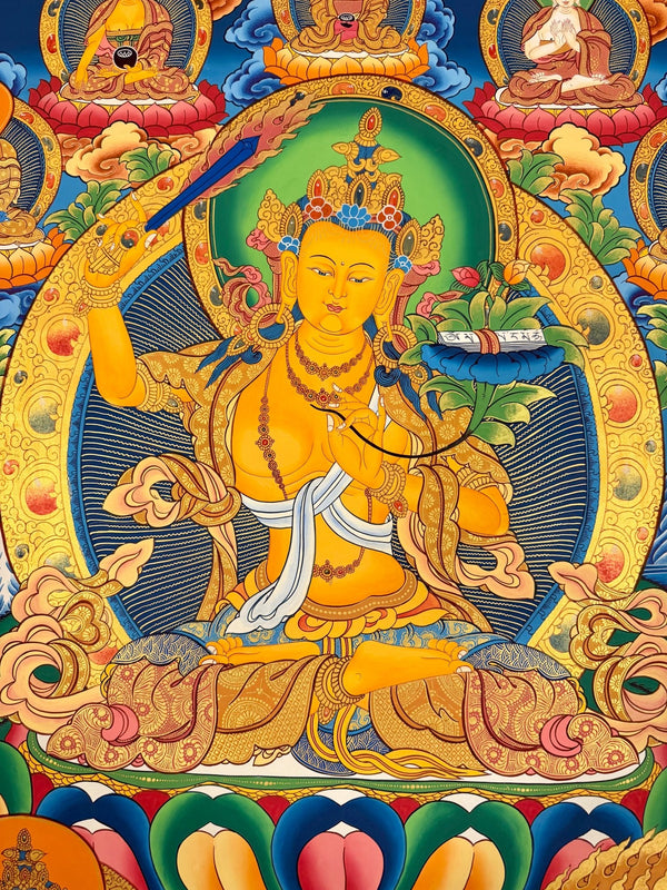 Manjushri Large Thangka - Art Of Tibet