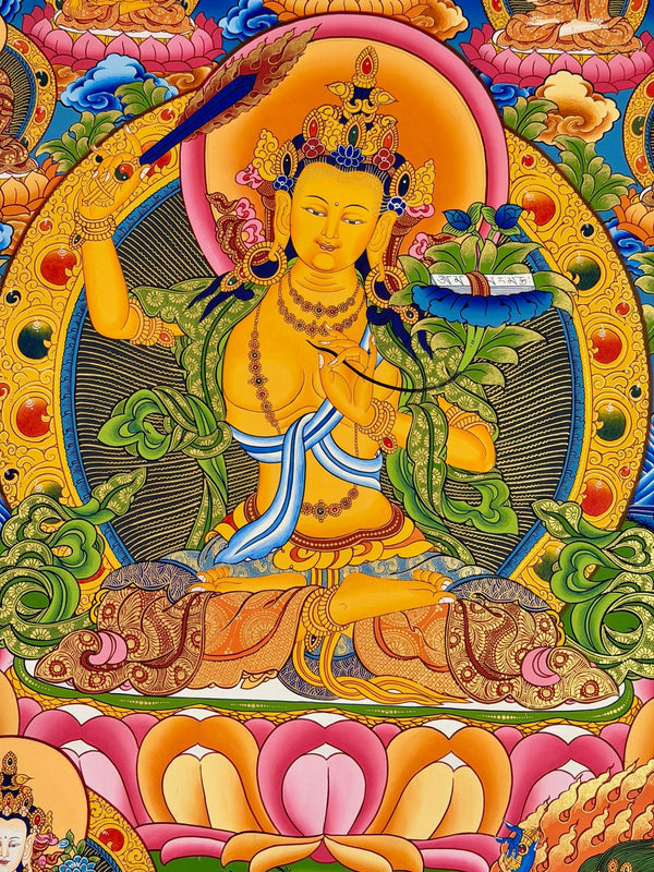 Manjushri Large Thangka - Art Of Tibet