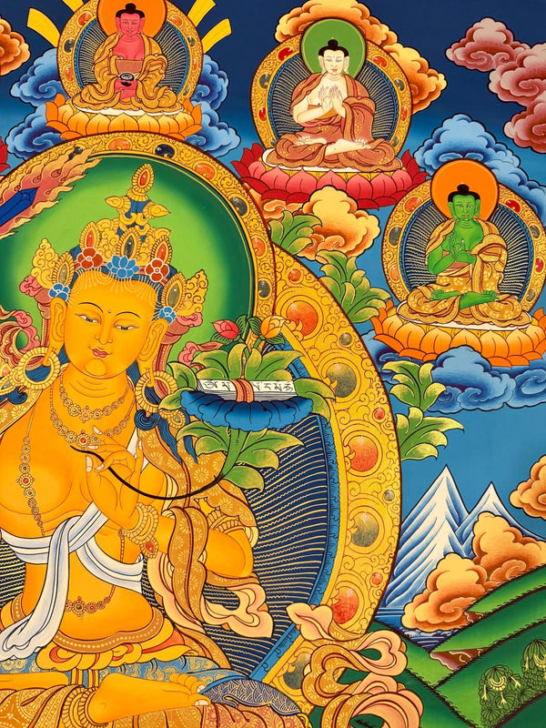 Manjushri Large Thangka - Art Of Tibet