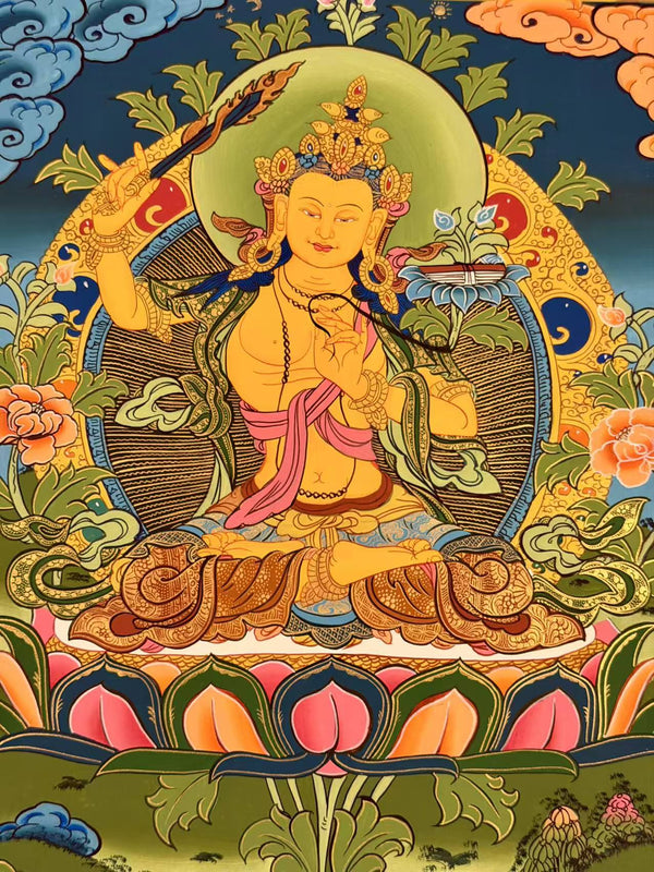 Manjushri Thangka - Art Of Tibet