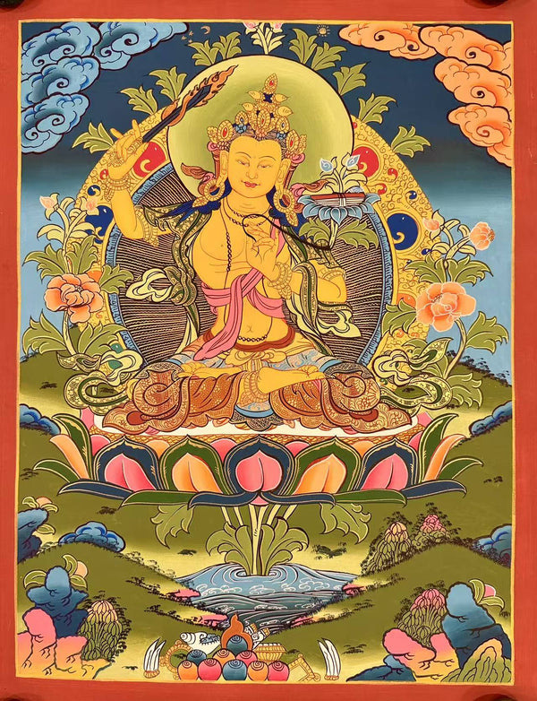 Manjushri Thangka - Art Of Tibet