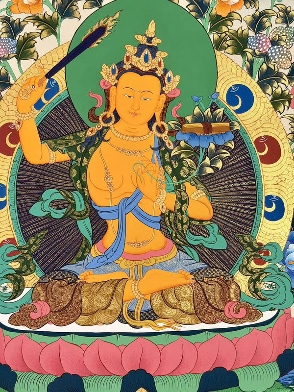 Manjushri Thangka - Art Of Tibet