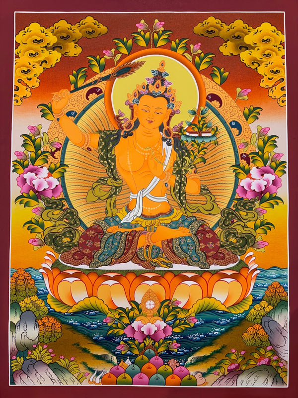 Manjushri Thangka - Art Of Tibet