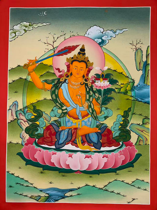 Manjushri Thangka - Art Of Tibet