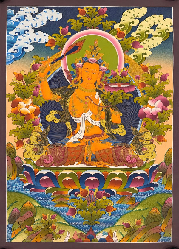 Manjushri Thangka - Art Of Tibet