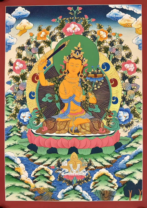 Manjushri Thangka - Art Of Tibet
