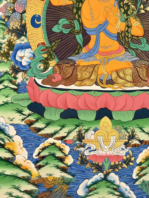 Manjushri Thangka - Art Of Tibet