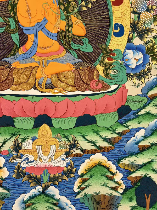 Manjushri Thangka - Art Of Tibet