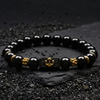 Matt Black Onyx Anchor Inlaid Hope Bracelet - Art Of Tibet