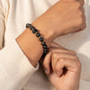 Matt Onyx Lava Stone Courage Bracelet - Art Of Tibet