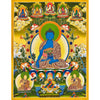 Medicine Buddha Large Thangka - Art Of Tibet