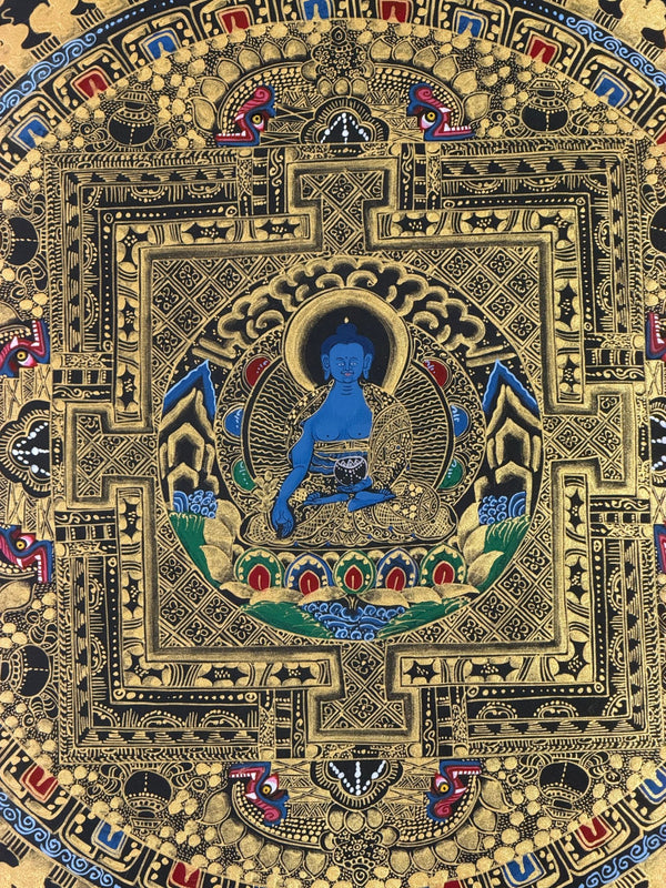 Medicine Buddha Mandala Thangka - Art Of Tibet