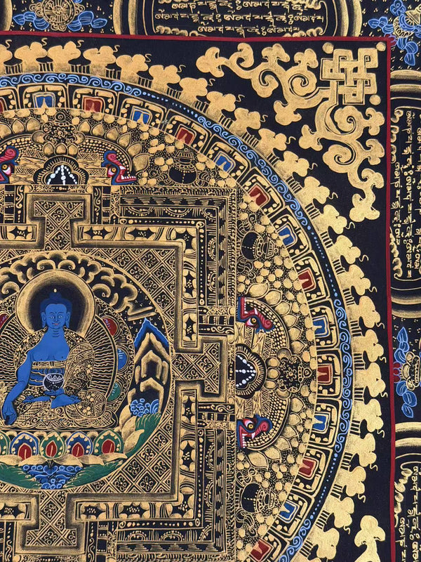 Medicine Buddha Mandala Thangka - Art Of Tibet