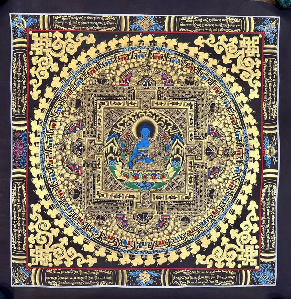 Medicine Buddha Mandala Thangka - Art Of Tibet