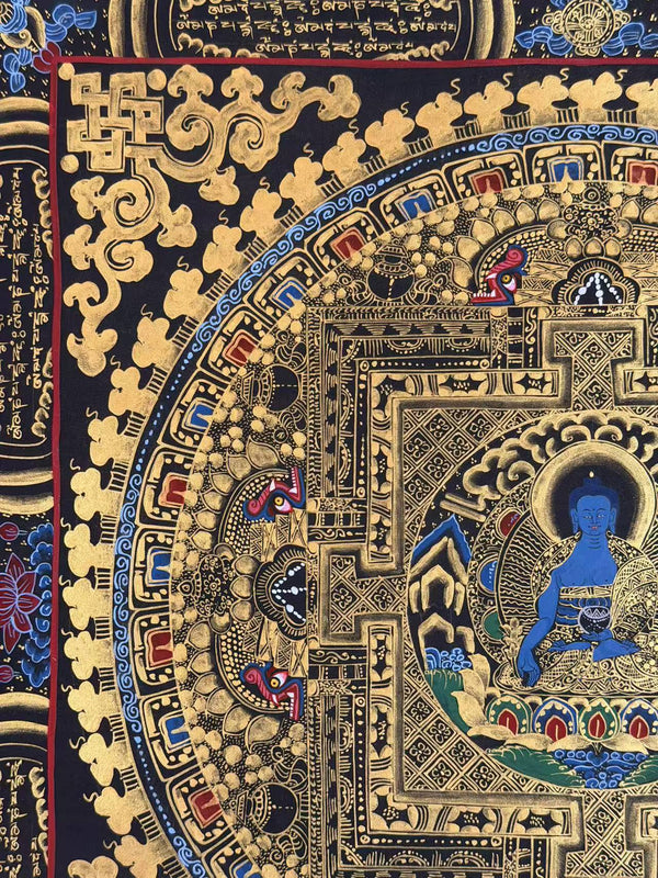 Medicine Buddha Mandala Thangka - Art Of Tibet