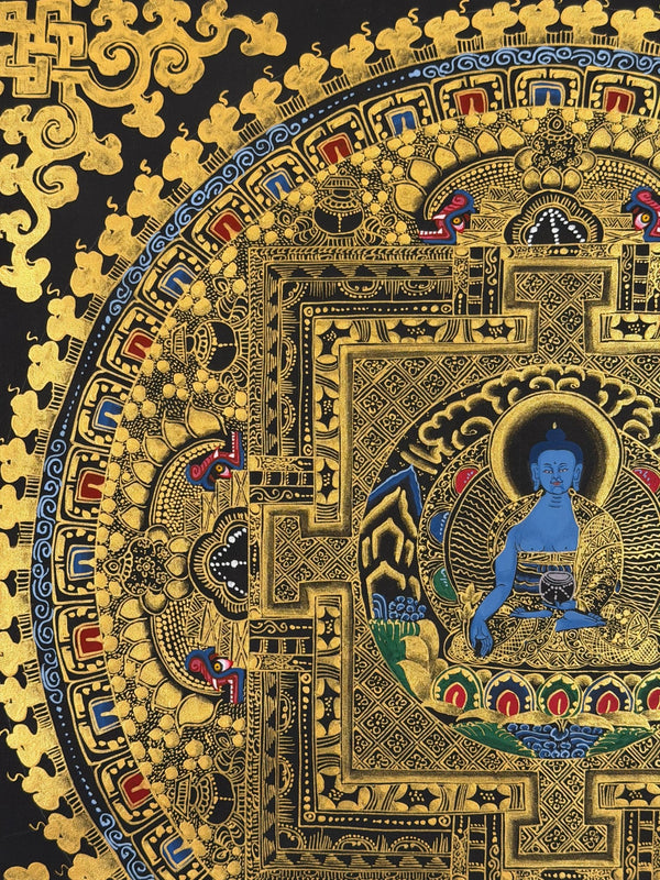 Medicine Buddha Mandala Thangka - Art Of Tibet