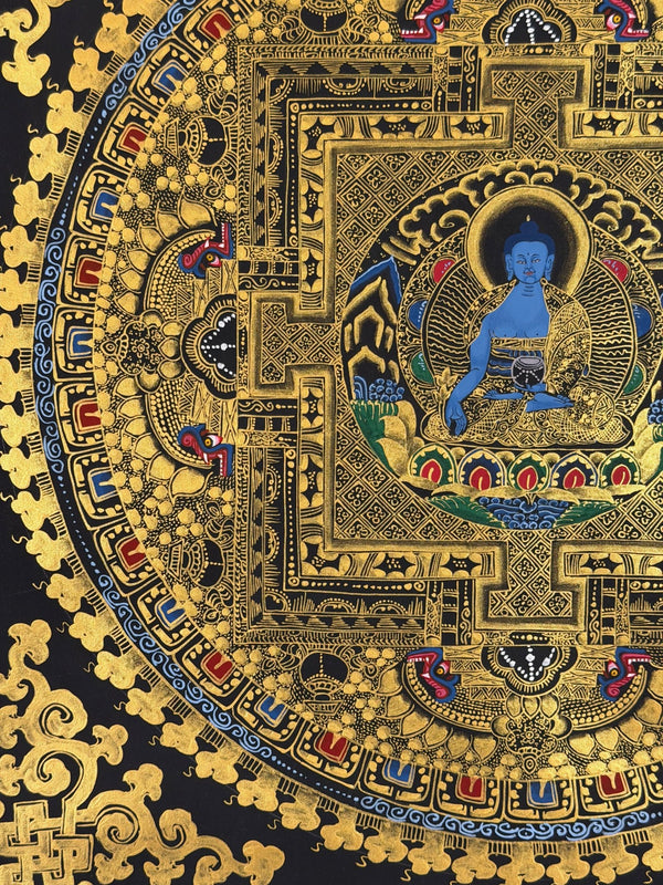 Medicine Buddha Mandala Thangka - Art Of Tibet