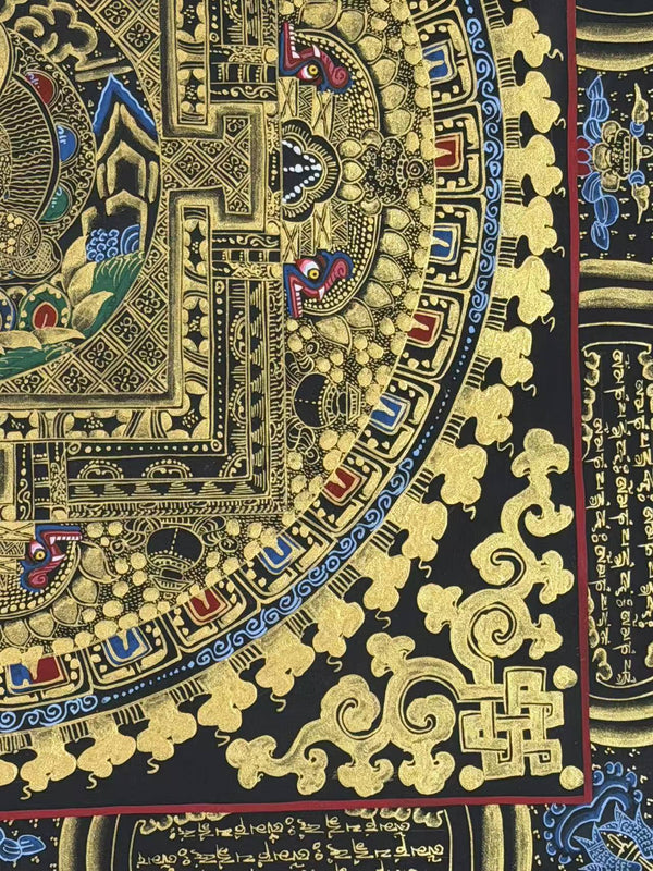 Medicine Buddha Mandala Thangka - Art Of Tibet