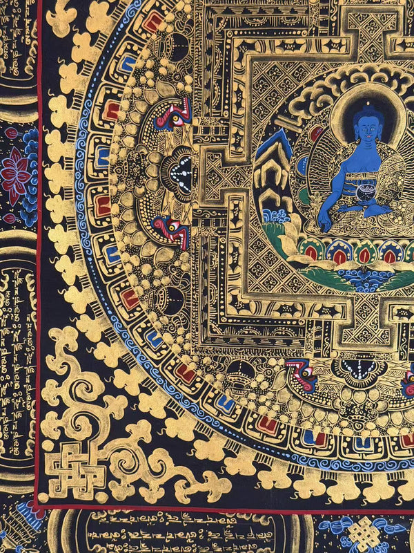 Medicine Buddha Mandala Thangka - Art Of Tibet