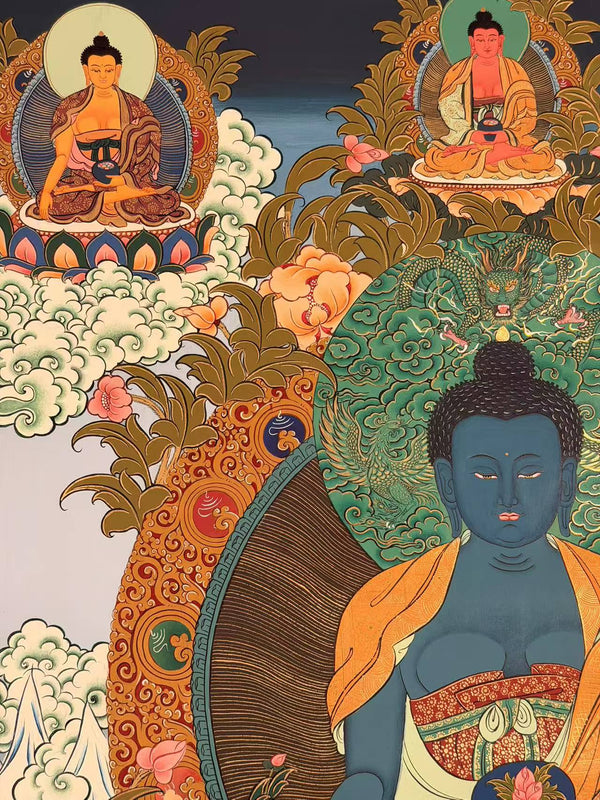 Medicine Buddha Thangka - Art Of Tibet