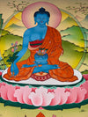 Medicine Buddha Thangka - Art Of Tibet