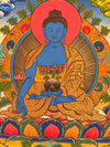 Medicine Buddha Thangka - Art Of Tibet