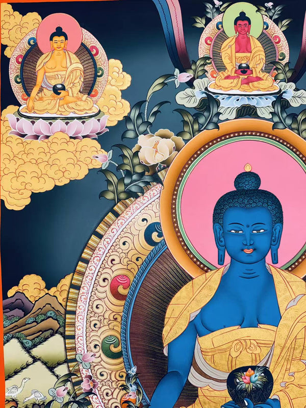 Medicine Buddha Thangka - Art Of Tibet