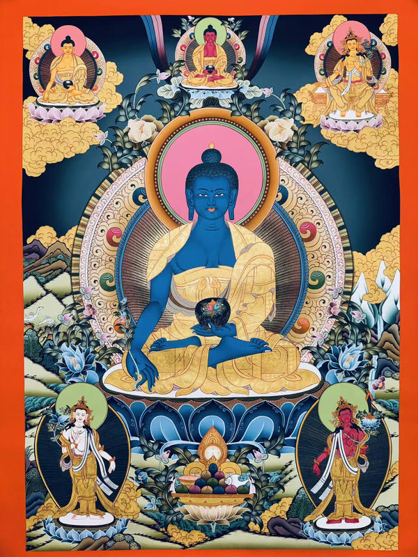 Medicine Buddha Thangka - Art Of Tibet