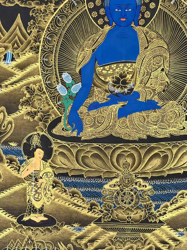 Medicine Buddha Thangka - Art Of Tibet