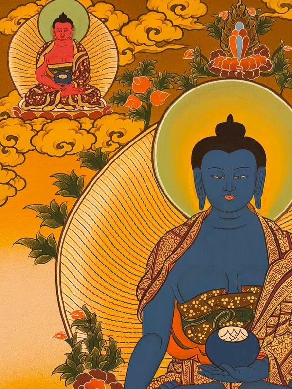 Medicine Buddha Thangka - Art Of Tibet