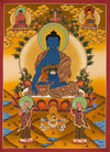 Medicine Buddha Thangka - Art Of Tibet