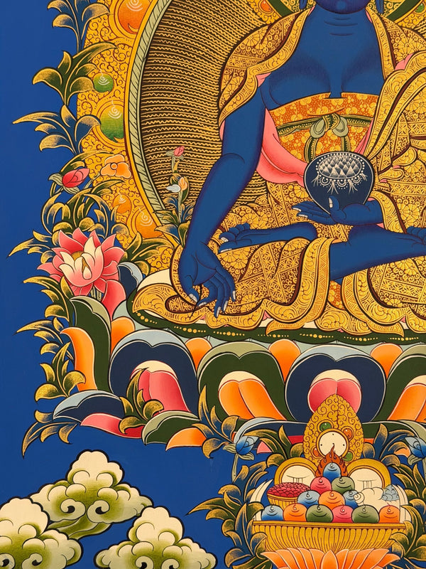 Medicine Buddha Thangka - Art Of Tibet