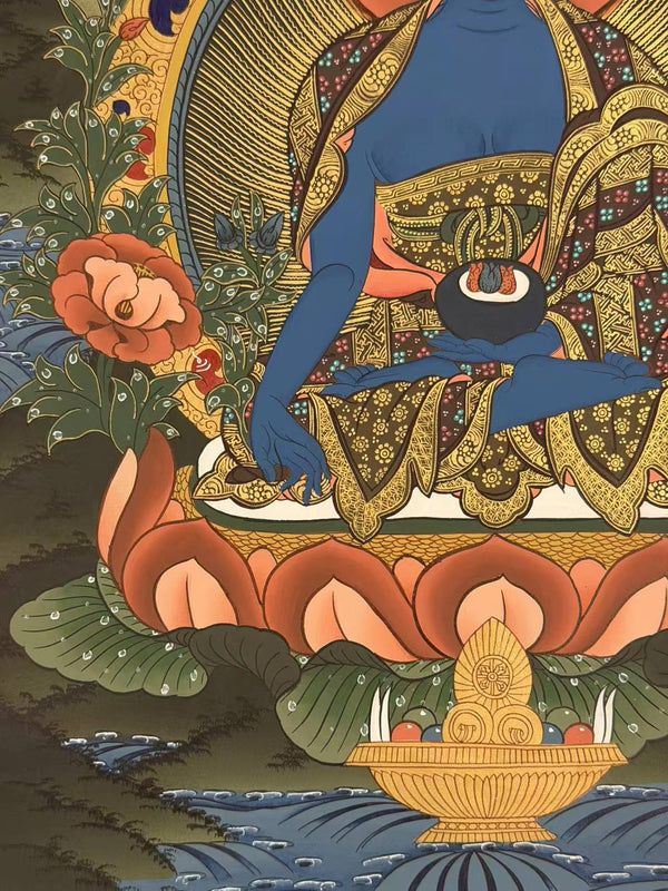 Medicine Buddha Thangka - Art Of Tibet