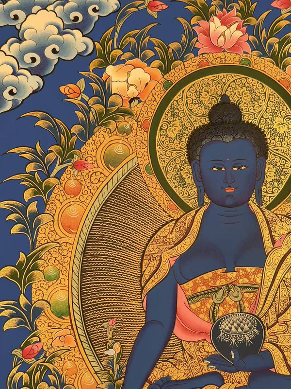 Medicine Buddha Thangka - Art Of Tibet