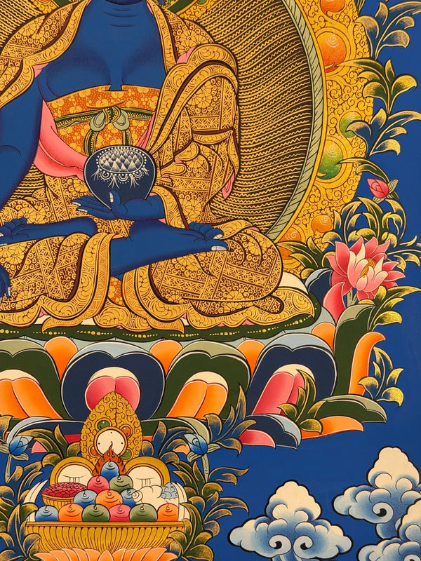 Medicine Buddha Thangka - Art Of Tibet