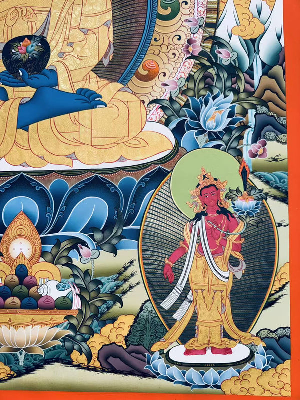 Medicine Buddha Thangka - Art Of Tibet