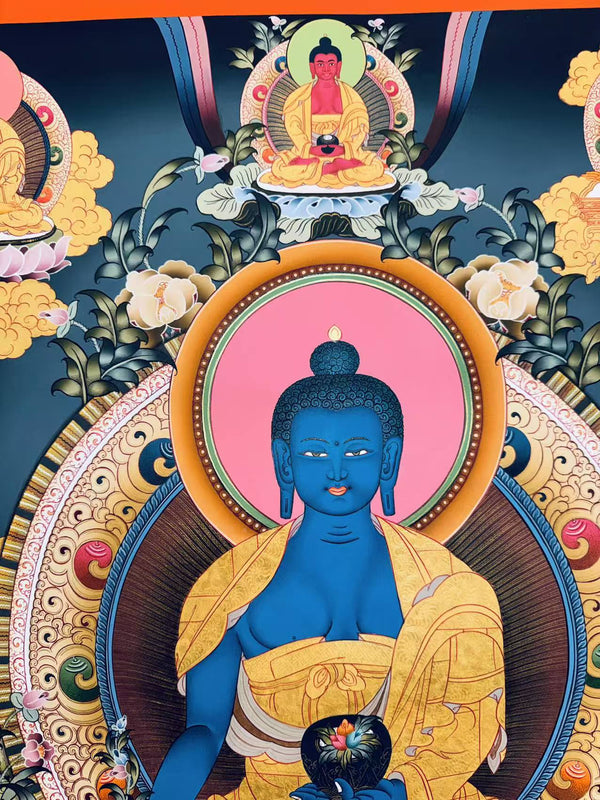Medicine Buddha Thangka - Art Of Tibet