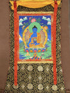 Medicine Buddha Thangka - Silk Framed - Art Of Tibet