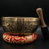Medicine Buddha with Om Mantra Carved Singing Bowl - Art Of Tibet