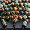 Moss Agate Wealth Mala - Art Of Tibet