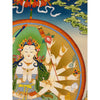 Mother Goddess Chundi Tibetan Thangka Painting - Art Of Tibet